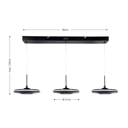 Brilagi - LED полилей на кабел VERANO 3xLED/15W/230V