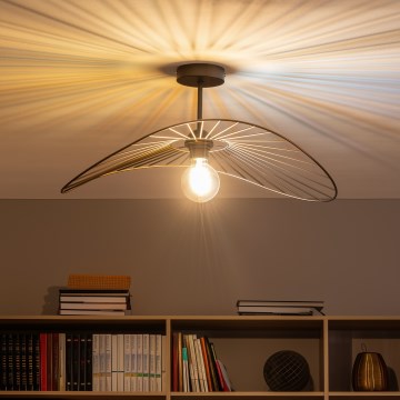 Brilagi - LED полилей с повърхностен монтаж CERIA WIRE 1xE27/60W/230V 40x56 см черен/бронзов