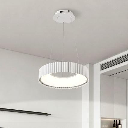 Brilagi - LED полилей за окачване на кабел FALCON MODERN LED/30W/230V 3000–6000K Ø 40 см бял + дистанционно управление