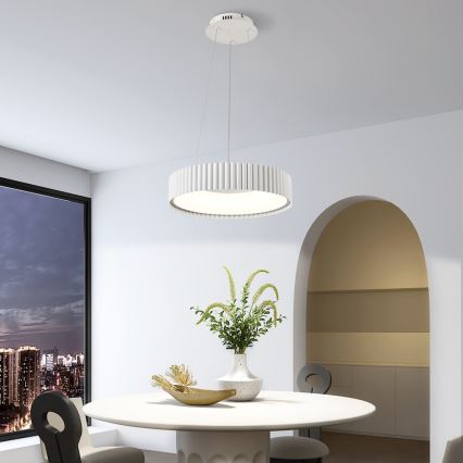 Brilagi - LED полилей за окачване на кабел FALCON MODERN LED/30W/230V 3000–6000K Ø 40 см бял + дистанционно управление