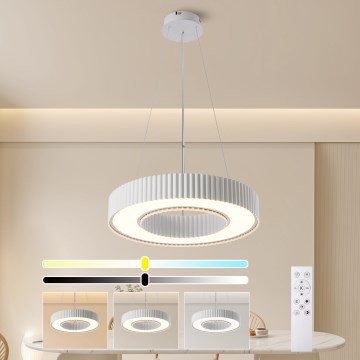 Brilagi - LED полилей с възможност за димиране на кабел LUMIX LED/48W/230V 3000-6000K бял Ø 50 см + дистанционно управление
