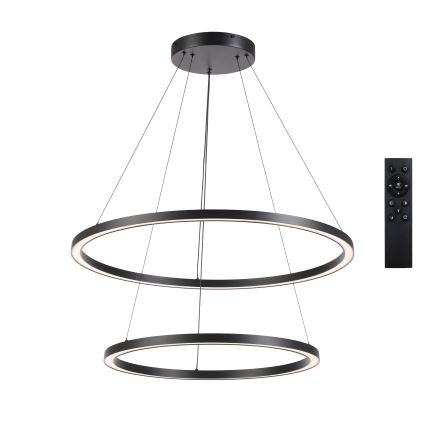 Brilagi - LED димируем полилей на кабел PORTOFINO LED/98W/230V 3000-6000K Ø 80 см черен + дистанционно управление