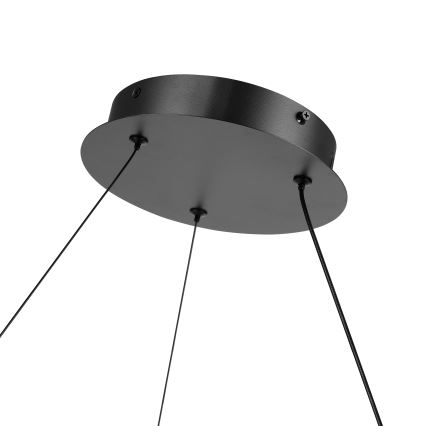 Brilagi - Димируем LED полилей на кабел TWISTER LED/48W/230V 3000-6000K Ø 50 см, черен + дистанционно управление