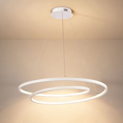 Brilagi - Димируем LED полилей на кабел TWISTER LED/75W/230V 3000-6000K Ø 70 cm бял + дистанционно управление