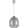 Brilagi - LED полилей с кабелно окачване RETRO GLASS 1xE27/60W/230V Ø 26 см сребрист/димно сив