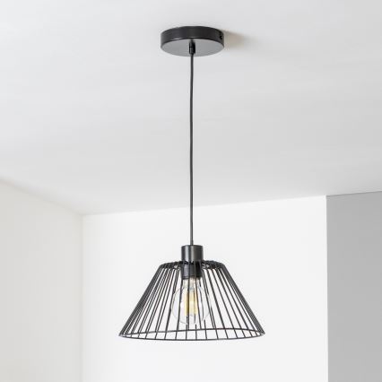 Brilagi - LED полилей с кабелно окачване CERIA WIRE 1xE27/40W/230V Ø 30 см черен