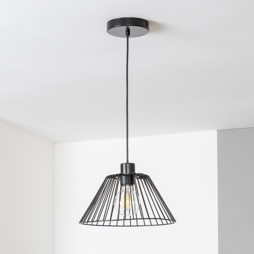 Brilagi - LED полилей с кабелно окачване CERIA WIRE 1xE27/40W/230V Ø 30 см черен