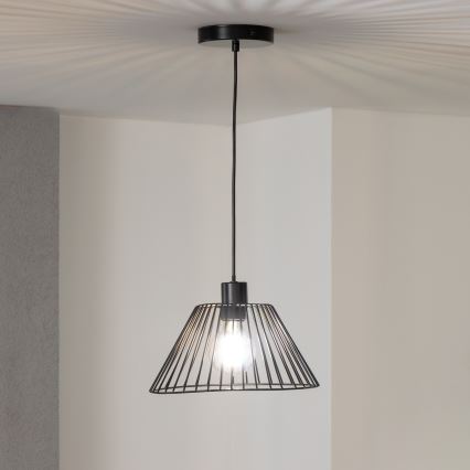 Brilagi - LED полилей с кабелно окачване CERIA WIRE 1xE27/40W/230V Ø 30 см черен