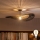 Brilagi - LED полилей за монтаж на таван CERIA BOHO 1xE27/60W/230V Ø 80 см черно/кафяво