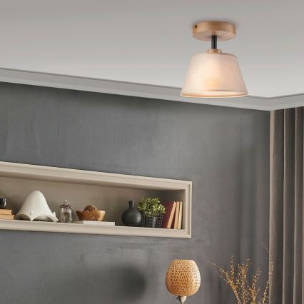 Brilagi - LED  Полилей за повърхностен монтаж ANTHONY 1xE14/60W/230V дъб/бежов