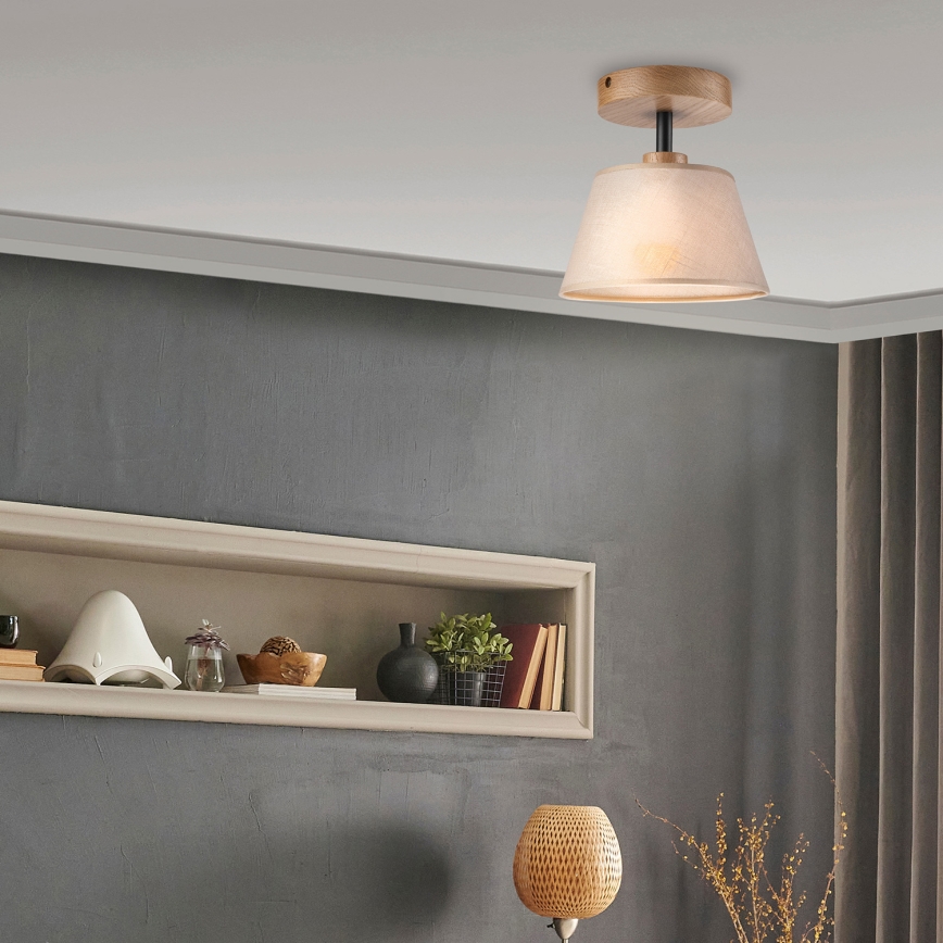 Brilagi - LED  Полилей за повърхностен монтаж ANTHONY 1xE14/60W/230V дъб/бежов