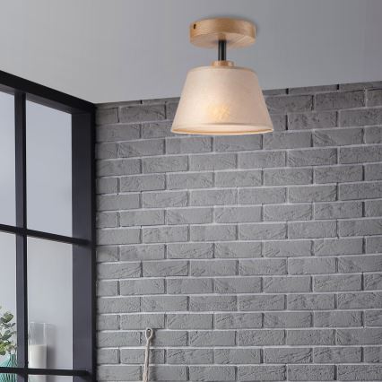 Brilagi - LED  Полилей за повърхностен монтаж ANTHONY 1xE14/60W/230V дъб/бежов