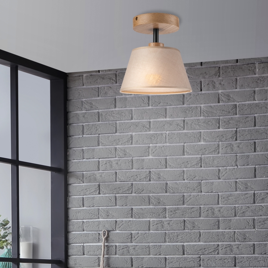 Brilagi - LED  Полилей за повърхностен монтаж ANTHONY 1xE14/60W/230V дъб/бежов