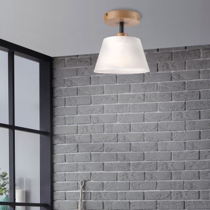 Brilagi - LED  Полилей за повърхностен монтаж ANTHONY 1xE14/60W/230V дъб/бял