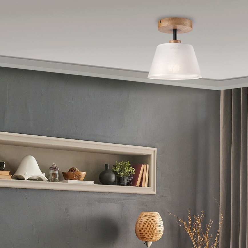 Brilagi - LED  Полилей за повърхностен монтаж ANTHONY 1xE14/60W/230V дъб/бял