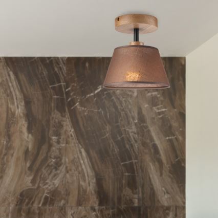 Brilagi - LED  Полилей за повърхностен монтаж ANTHONY 1xE14/60W/230V дъб/кафяв