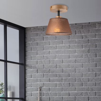 Brilagi - LED  Полилей за повърхностен монтаж ANTHONY 1xE14/60W/230V дъб/кафяв