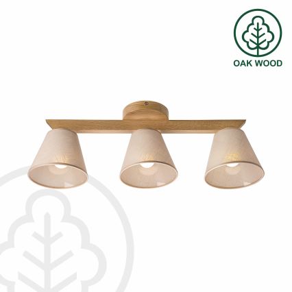 Brilagi - LED  Полилей за повърхностен монтаж ANTHONY 3xE14/40W/230V дъб/бежов
