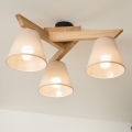 Brilagi - LED  Полилей за повърхностен монтаж ANTHONY 3xE14/40W/230V дъб/бежов