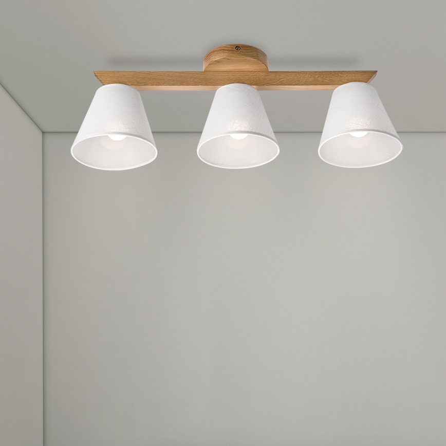 Brilagi - LED  Полилей за повърхностен монтаж ANTHONY 3xE14/40W/230V дъб/бял