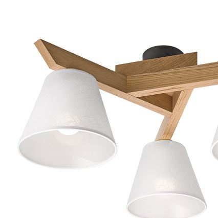 Brilagi - LED  Полилей за повърхностен монтаж ANTHONY 3xE14/40W/230V дъб/бял