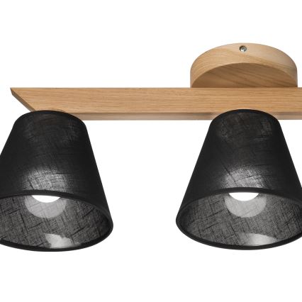 Brilagi - LED  Полилей за повърхностен монтаж ANTHONY 3xE14/40W/230V дъб/черен