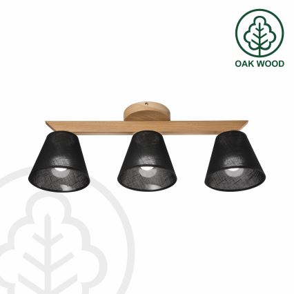 Brilagi - LED  Полилей за повърхностен монтаж ANTHONY 3xE14/40W/230V дъб/черен