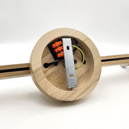 Brilagi - LED  Полилей за повърхностен монтаж ANTHONY 3xE14/40W/230V дъб/черен