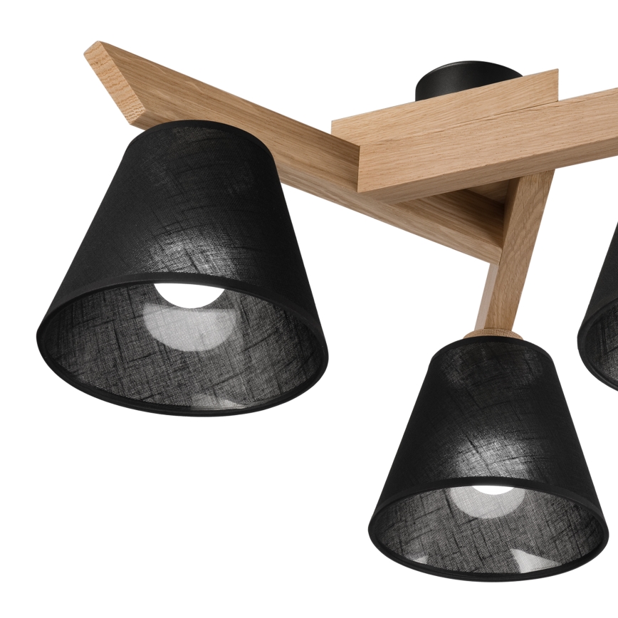 Brilagi - LED  Полилей за повърхностен монтаж ANTHONY 3xE14/40W/230V дъб/черен