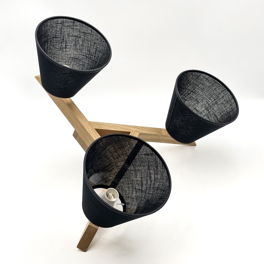 Brilagi - LED  Полилей за повърхностен монтаж ANTHONY 3xE14/40W/230V дъб/черен