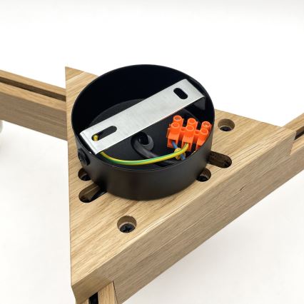 Brilagi - LED  Полилей за повърхностен монтаж ANTHONY 3xE14/40W/230V дъб/черен