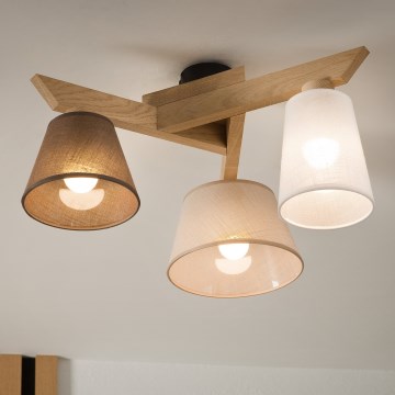 Brilagi - LED  Полилей за повърхностен монтаж ANTHONY 3xE14/40W/230V дъб