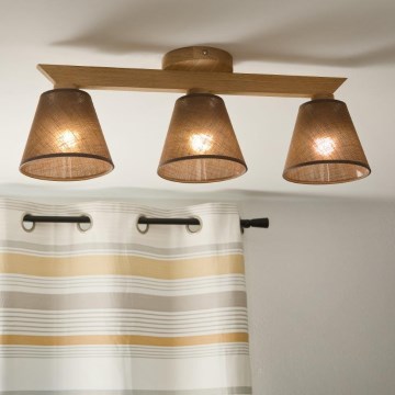 Brilagi - LED  Полилей за повърхностен монтаж ANTHONY 3xE14/40W/230V дъб/кафяв