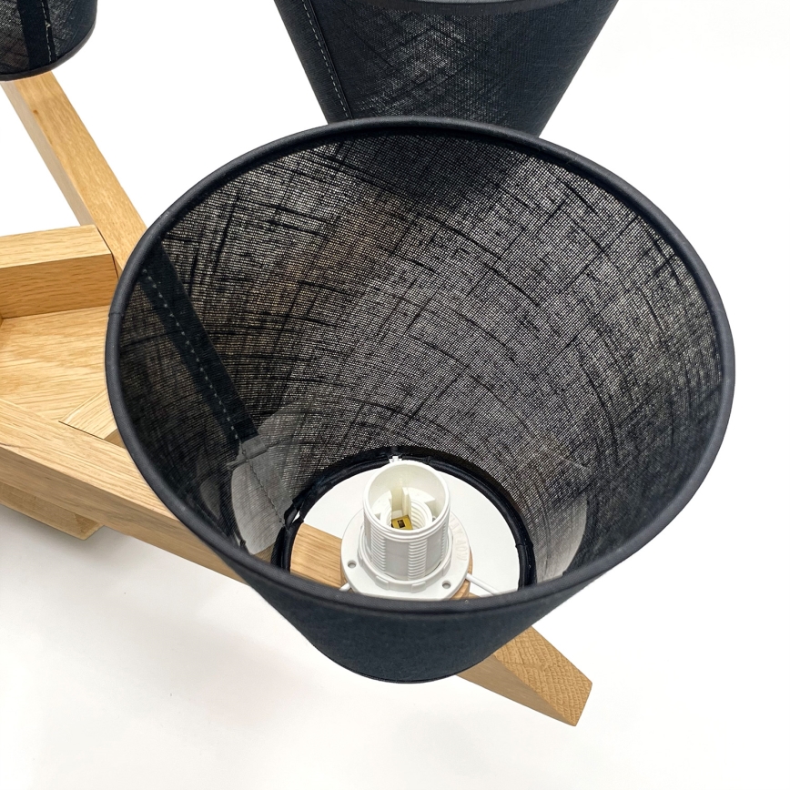 Brilagi - LED  Полилей за повърхностен монтаж ANTHONY 5xE14/40W/230V дъб/черен