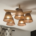 Brilagi - LED  Полилей за повърхностен монтаж ANTHONY 5xE14/40W/230V дъб/кафяв