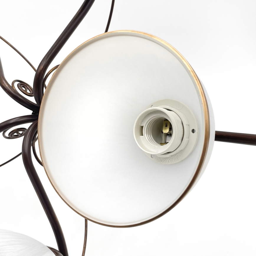 Brilagi - LED Полилей за повърхностен монтаж ANTICO 5xE27/60W/230V бронзова патина