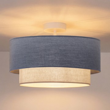 Brilagi - LED полилей за повърхностен монтаж BOHO ECO 1xE27/10W/230V Ø 40 см син/кремав