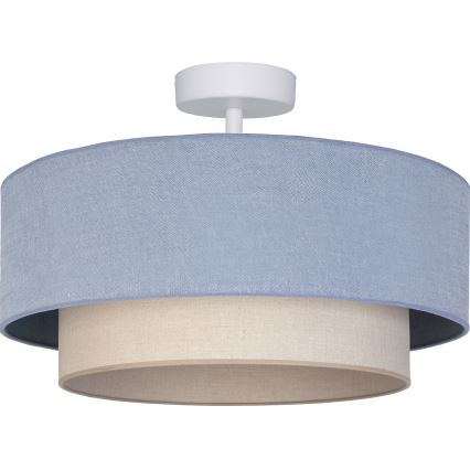 Brilagi - LED полилей за повърхностен монтаж BOHO ECO 1xE27/10W/230V Ø 40 см син/кремав