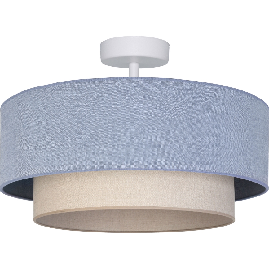 Brilagi - LED полилей за повърхностен монтаж BOHO ECO 1xE27/10W/230V Ø 40 см син/кремав