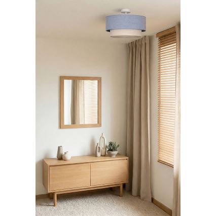 Brilagi - LED полилей за повърхностен монтаж BOHO ECO 1xE27/10W/230V Ø 40 см син/кремав