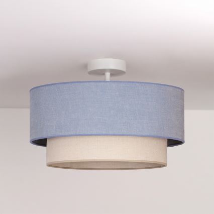 Brilagi - LED полилей за повърхностен монтаж BOHO ECO 1xE27/10W/230V Ø 40 см син/кремав