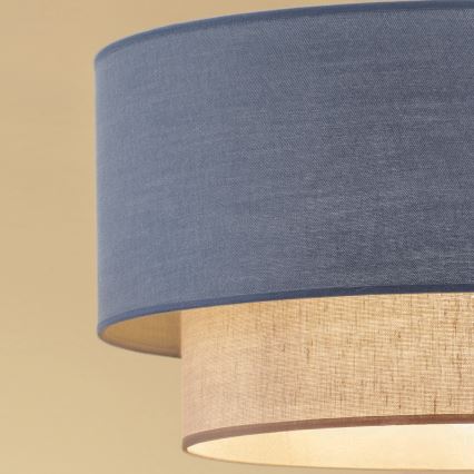 Brilagi - LED полилей за повърхностен монтаж BOHO ECO 1xE27/10W/230V Ø 40 см син/кремав