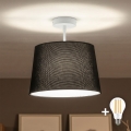 Brilagi - LED полилей за повърхностен монтаж CERIA 1xE27/60W/230V Ø 30 см бял/черен