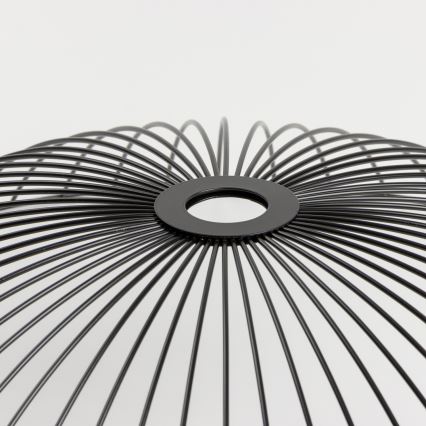 Brilagi - LED полилей за повърхностен монтаж CERIA WIRE 1xE27/40W/230V Ø 60 см черен/дъб