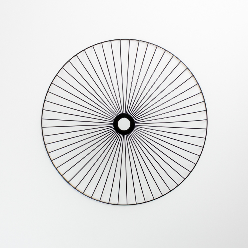 Brilagi - LED полилей за повърхностен монтаж CERIA WIRE 1xE27/40W/230V Ø 60 см черен/дъб