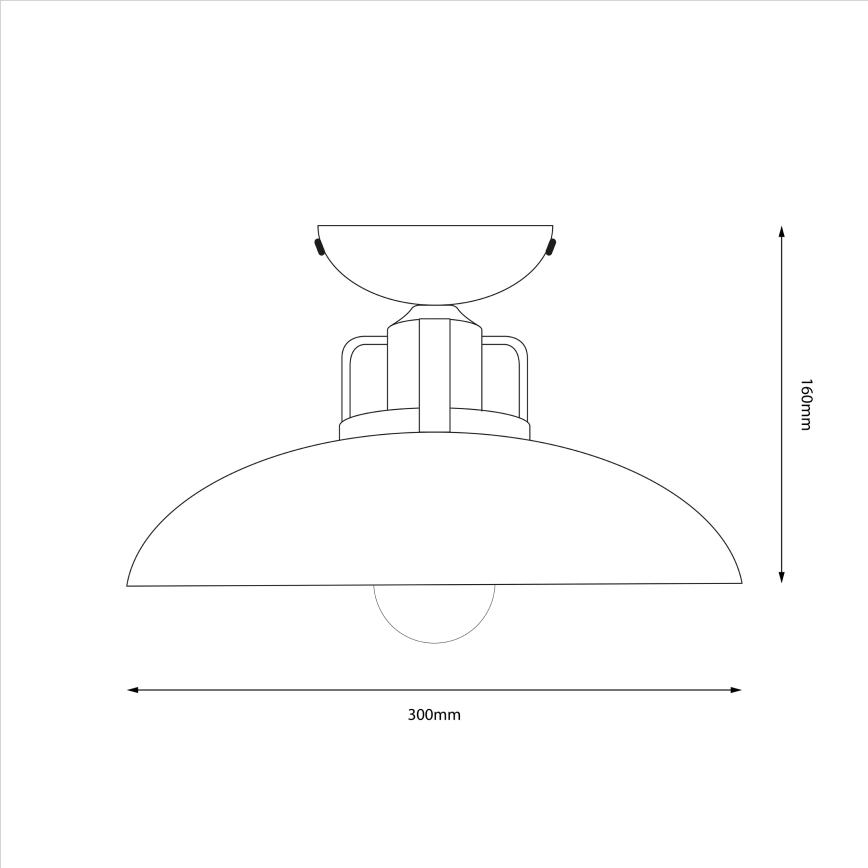 Brilagi - LED Полилей за повърхностен монтаж FLAMENGO 1xE27/60W/230V син