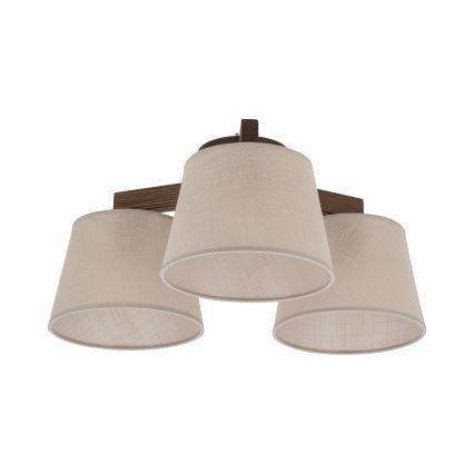 BRILAGI - LED полилей за повърхностен монтаж LATTE 3xE27/15W/230V бор/бежов