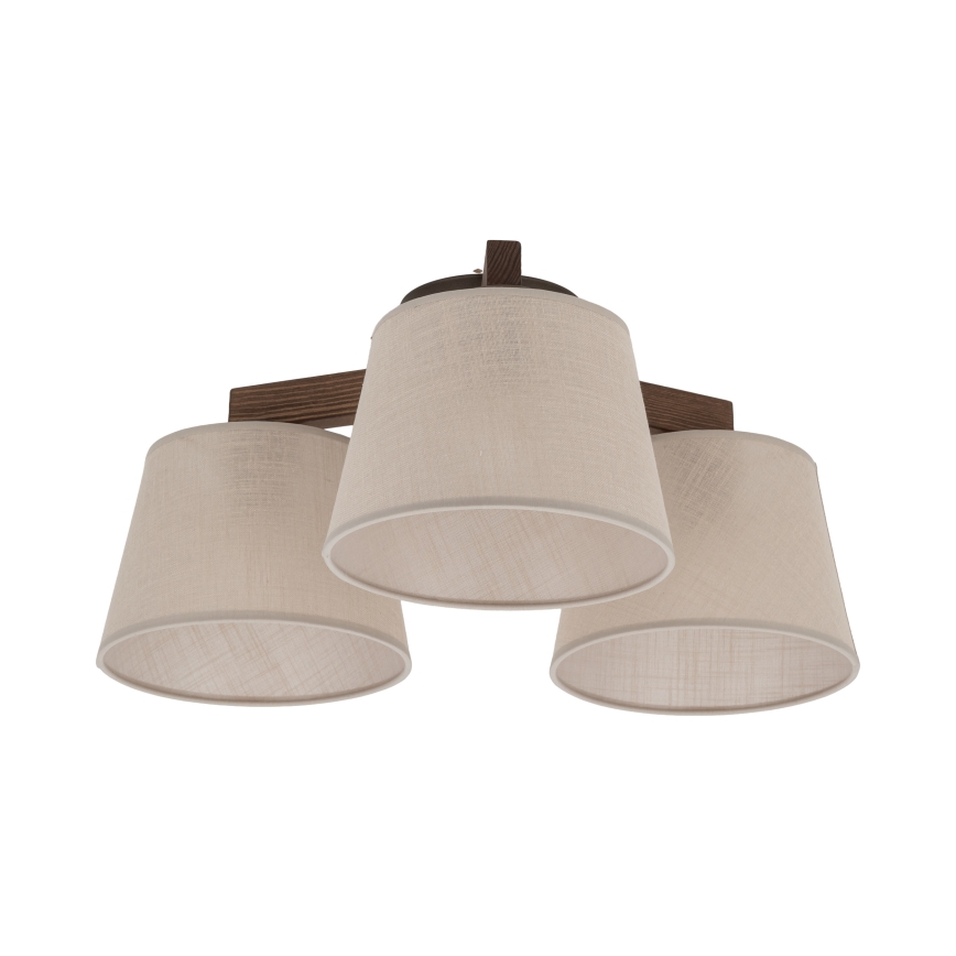 BRILAGI - LED полилей за повърхностен монтаж LATTE 3xE27/15W/230V бор/бежов