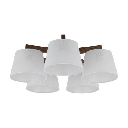 BRILAGI - LED полилей за повърхностен монтаж LATTE 5xE27/15W/230V бор/бял