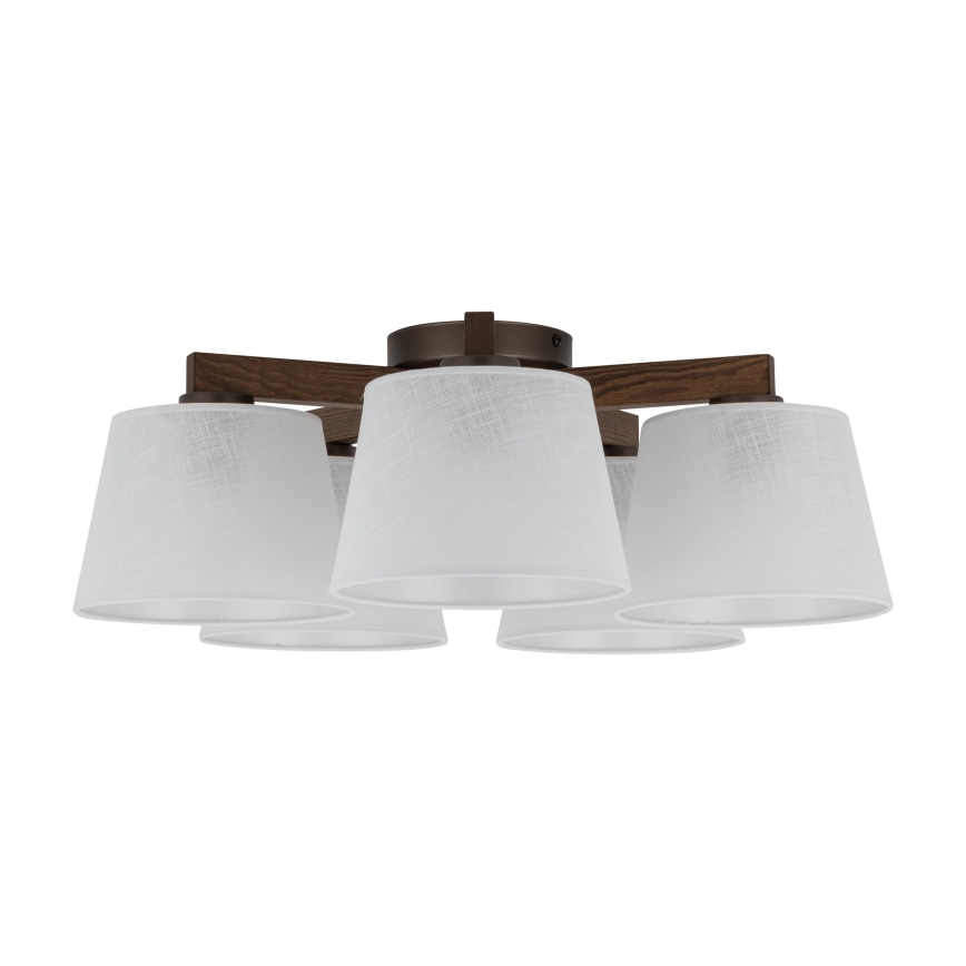 BRILAGI - LED полилей за повърхностен монтаж LATTE 5xE27/15W/230V бор/бял